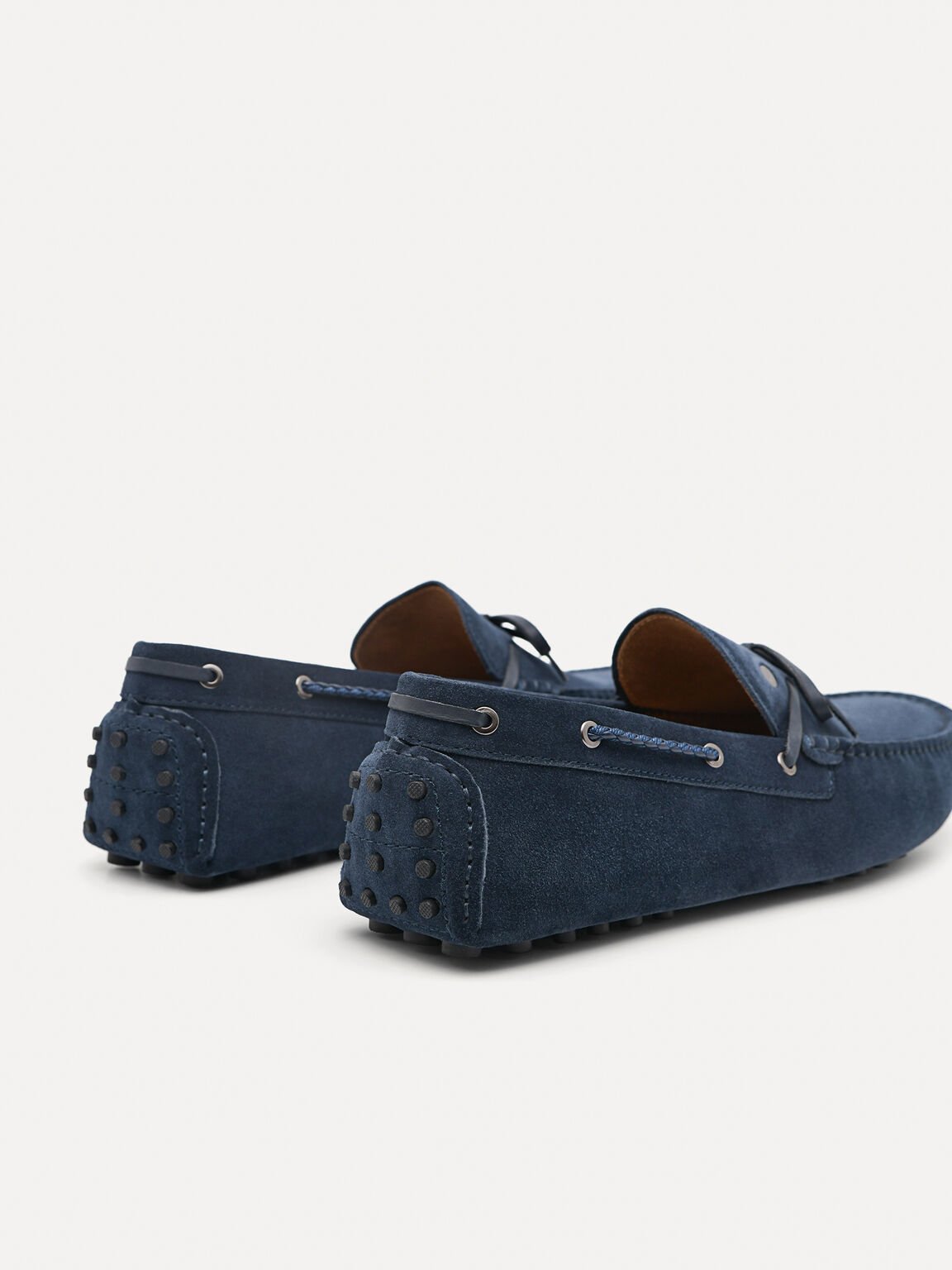 皮革莫卡辛鞋, 海军蓝色