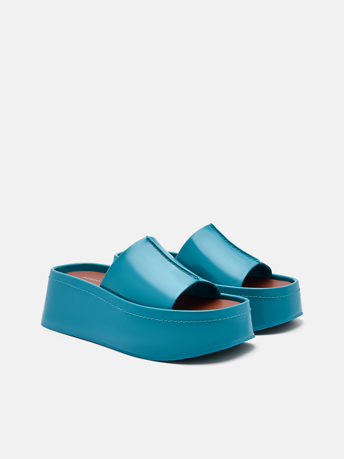 Carmen Platform Sandals, Turquoise