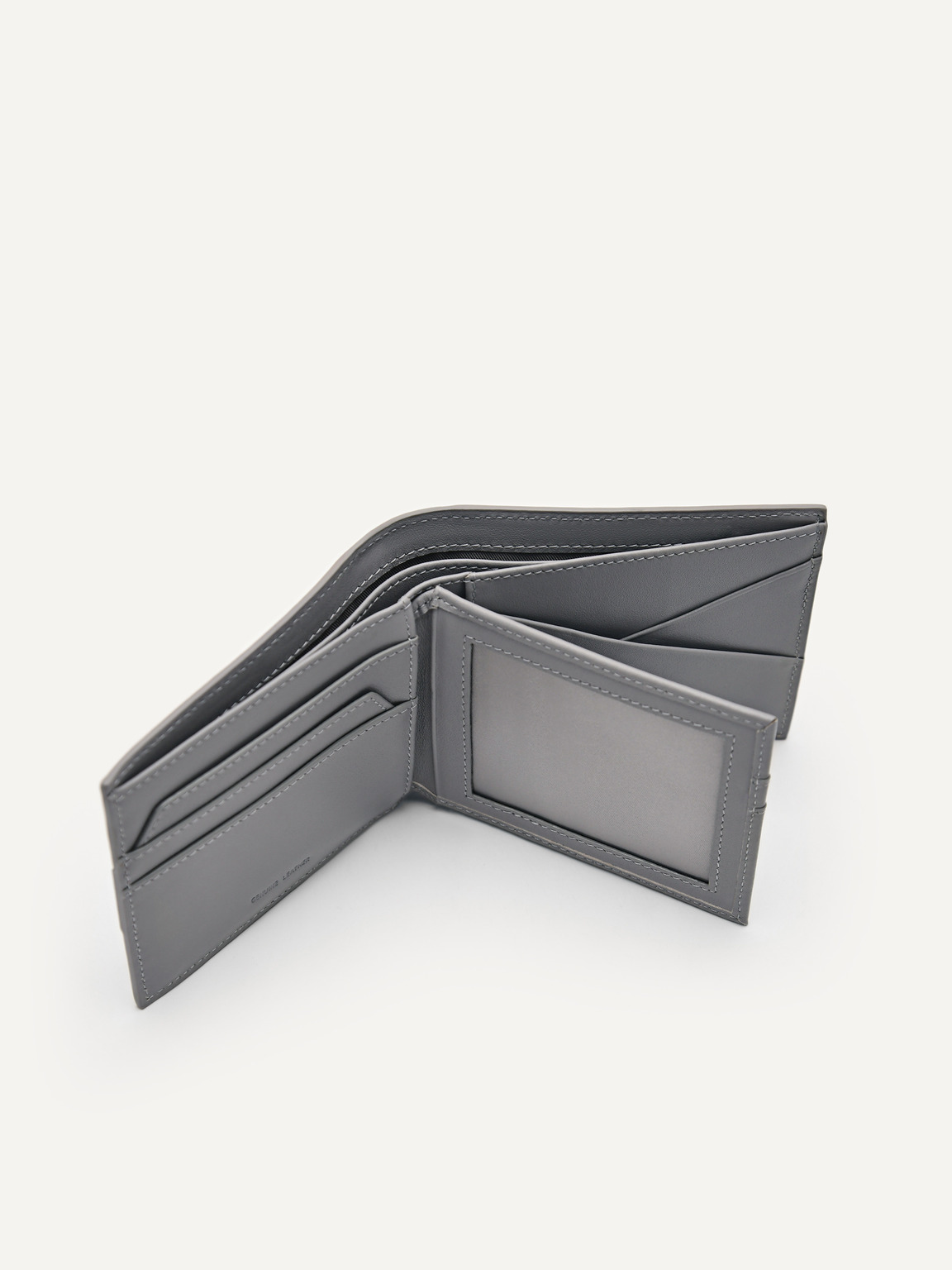 Embossed Leather Bi-Fold Flip Wallet, Multi
