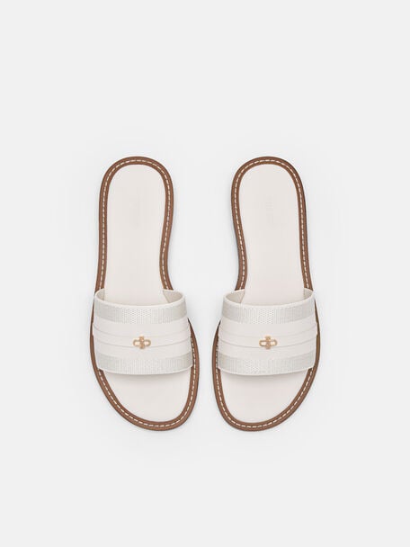 Slide Sandals, Chalk