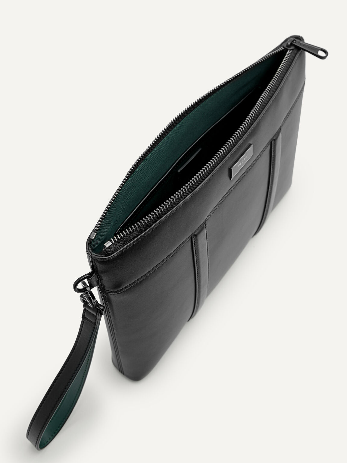 Allen Leather Portfolio Bag, Black