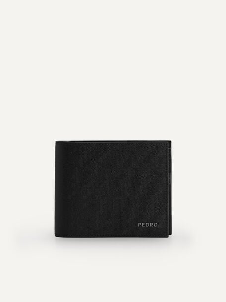 Full-Grain Leather Wallet with Insert, Black, hi-res