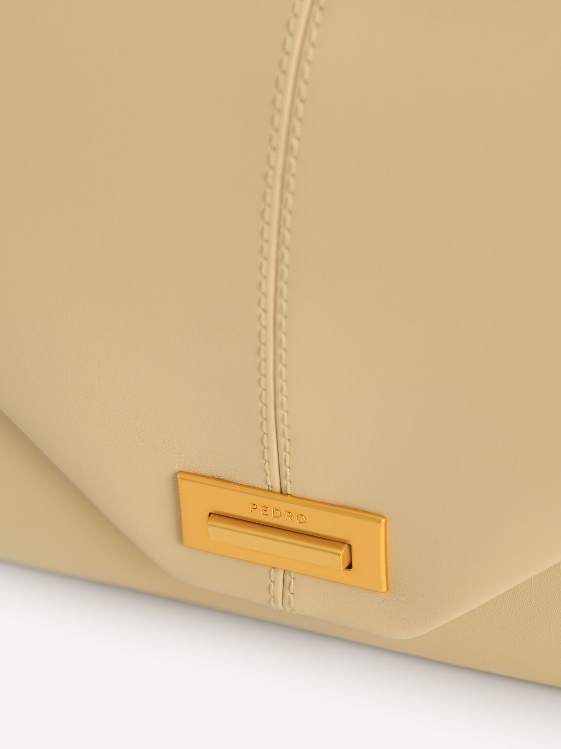 Envelope Leather Shoulder Bag, Sand