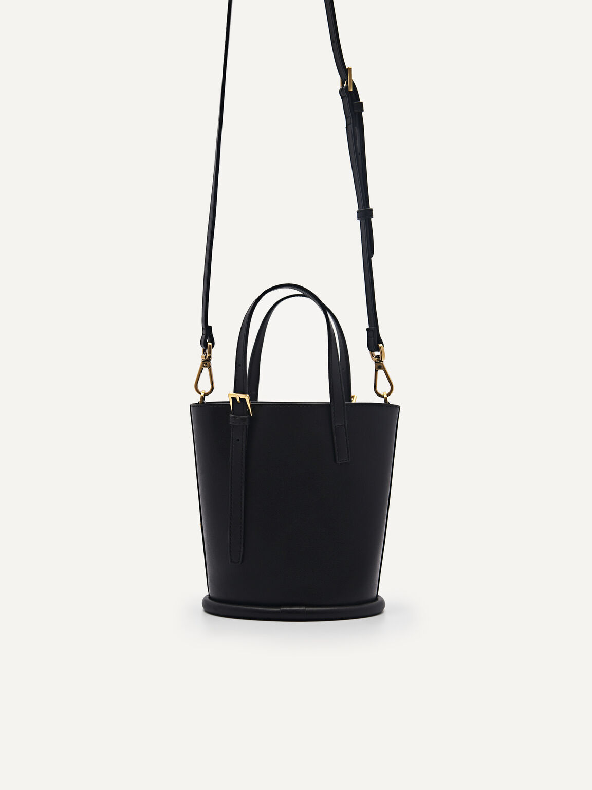 Duvall Mini Bucket Bag, Black