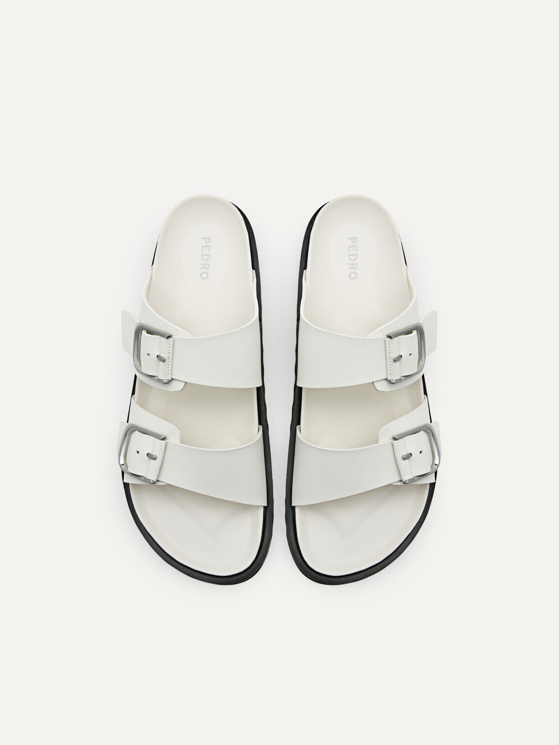 Helix Slide Sandals, White