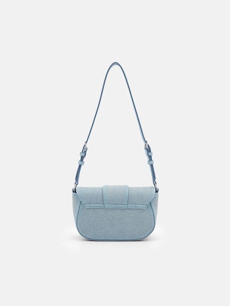 Dione Mini Shoulder Bag, Slate Blue