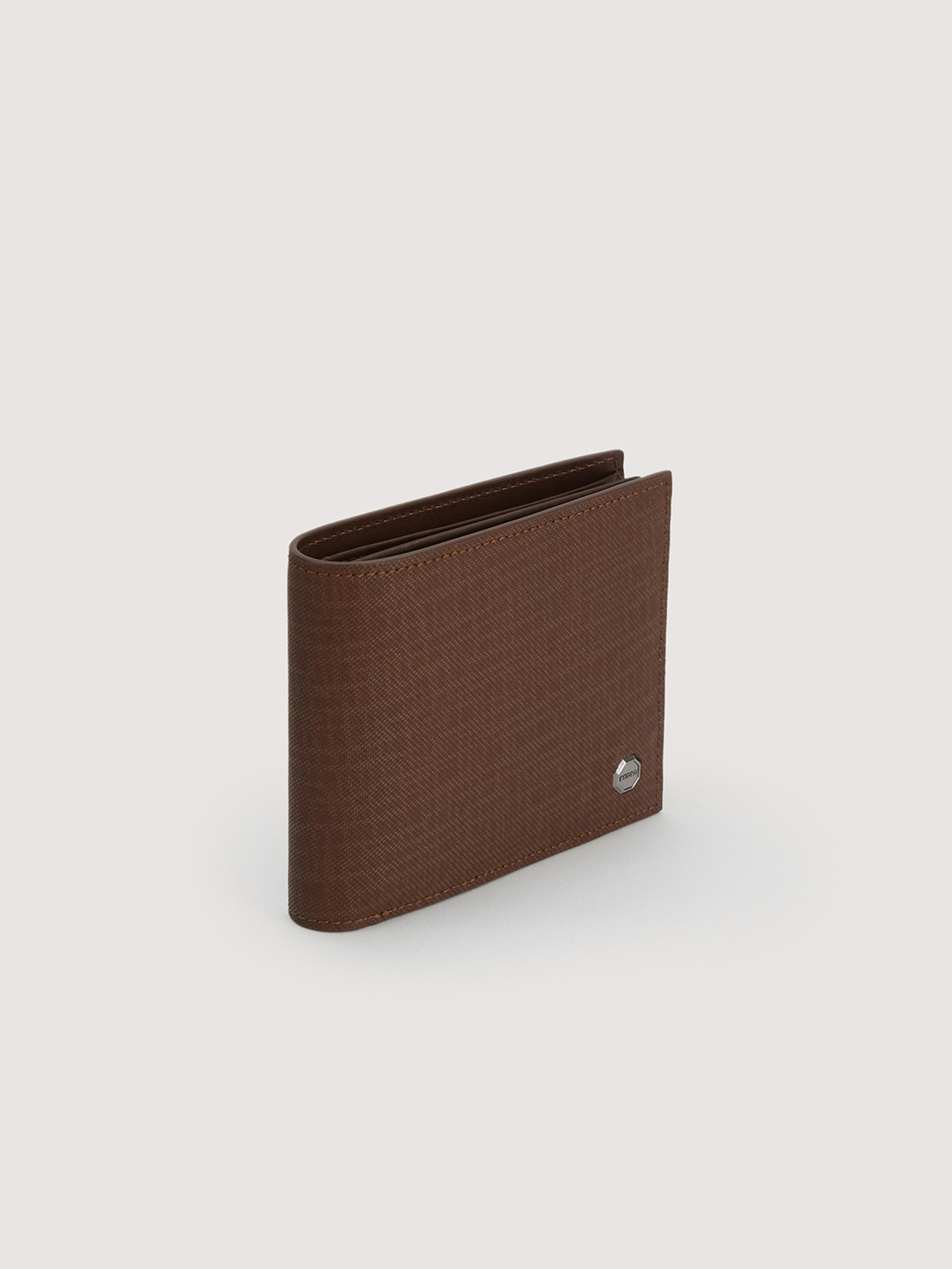 Leather Bi-Fold with Flip, Brown