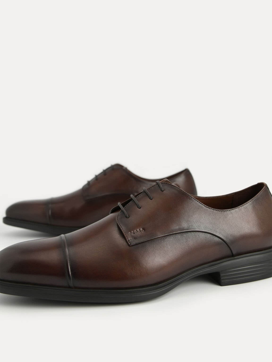 Altitude Leather Toe Derby Shoes, Brown