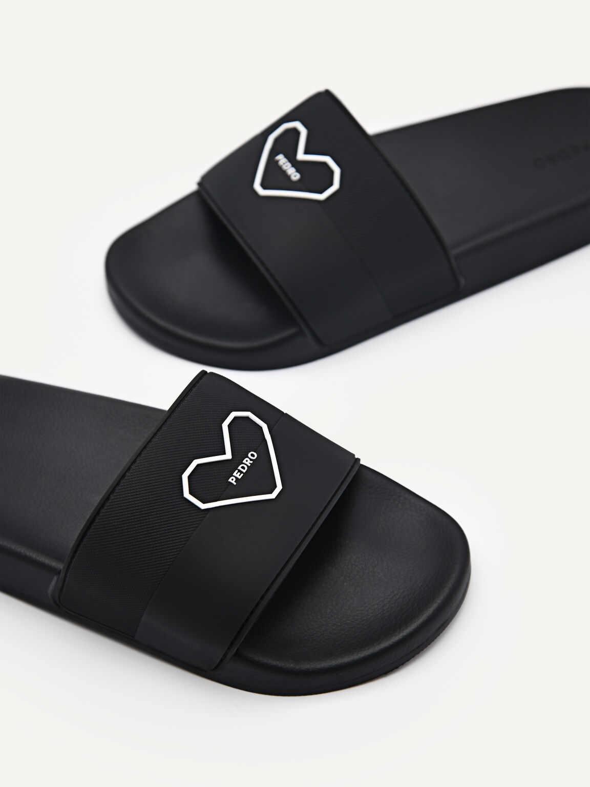 Eterna Slide Sandals, Black