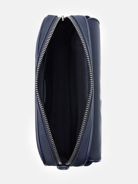 Taper Nylon Crossbody Bag, Navy Nylon