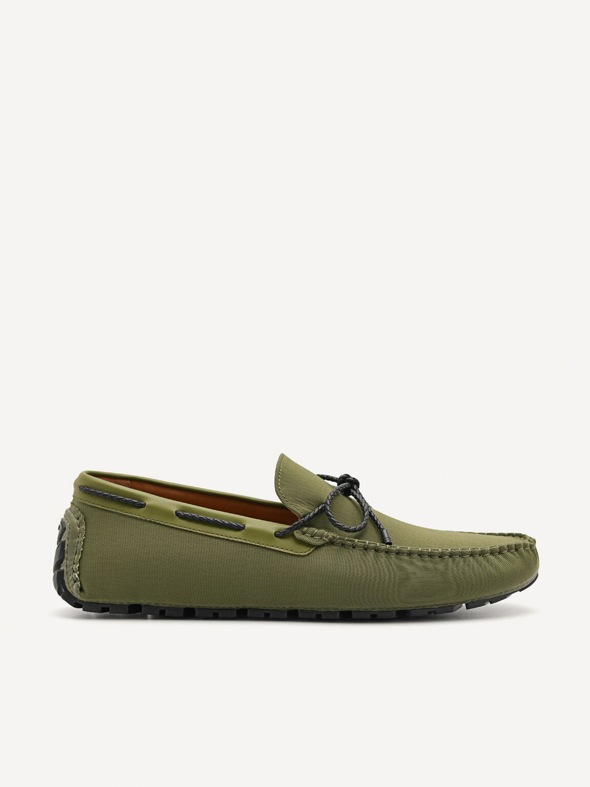 Bow Moccasins, Military Green