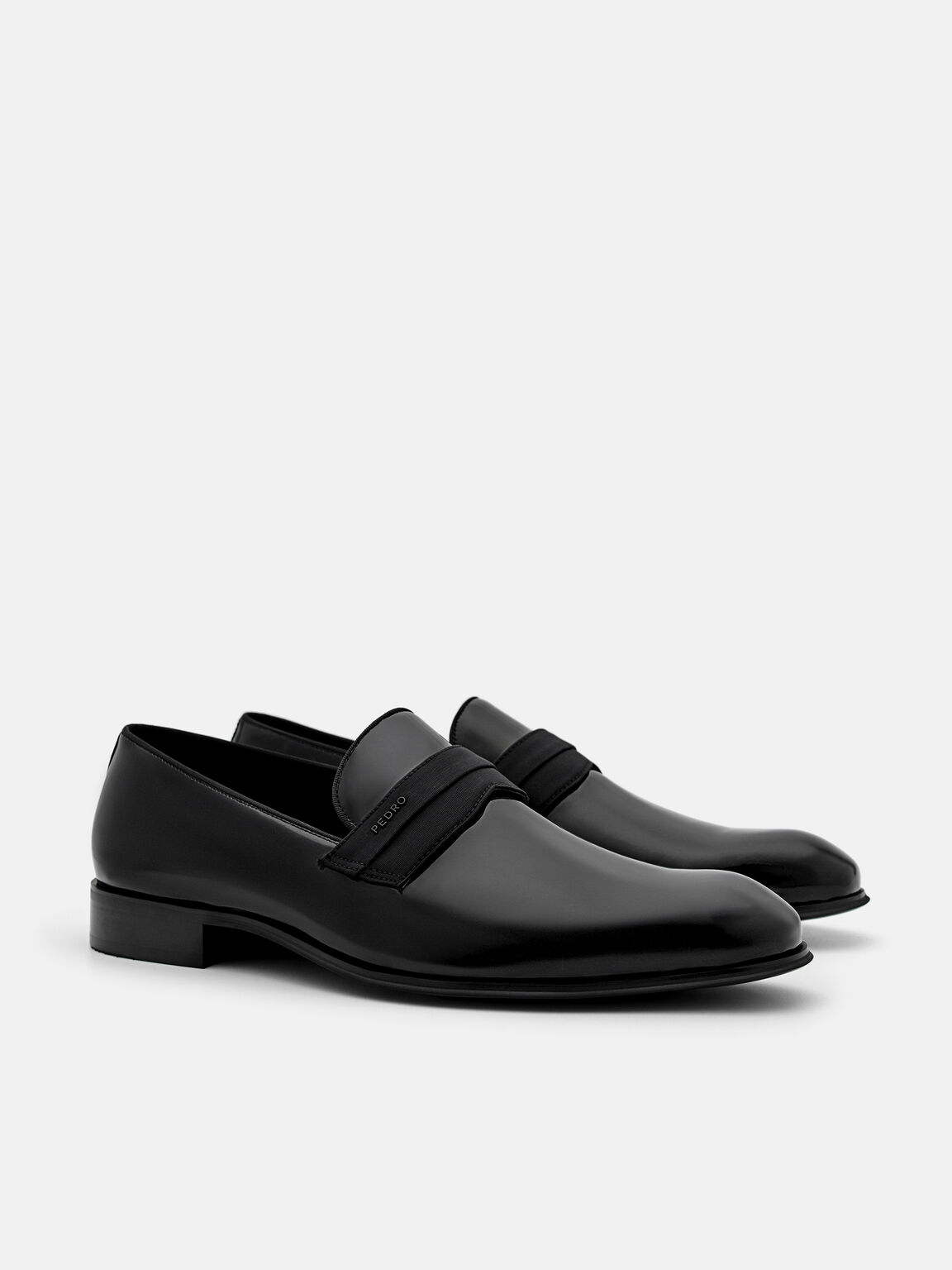 Black Clive Leather Loafers - PEDRO PH