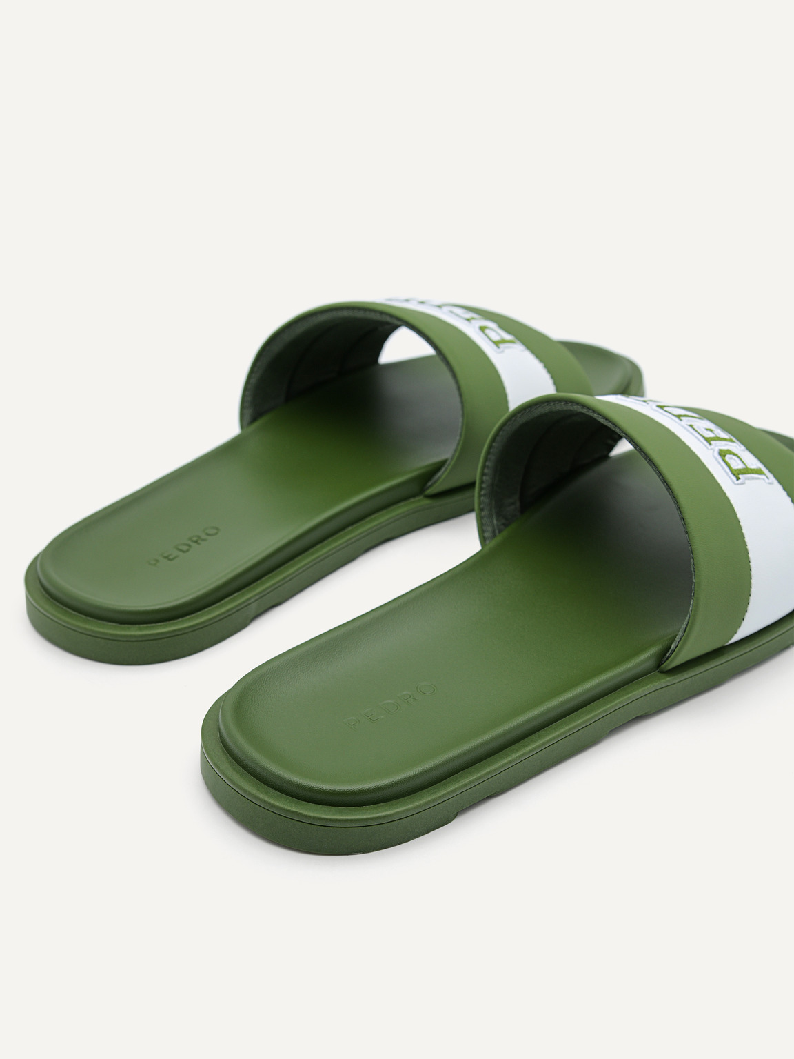 Pascal Slide Sandals, Military Green