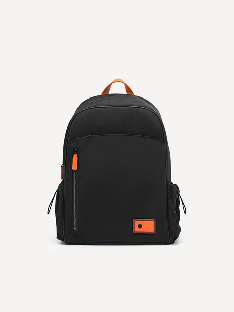 Technical Nylon Backpack, Black