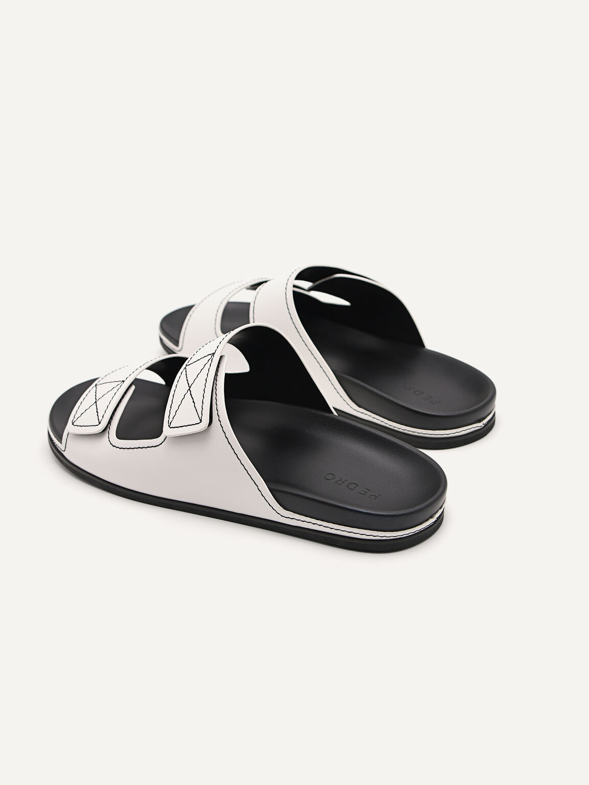 Slide Sandals, White