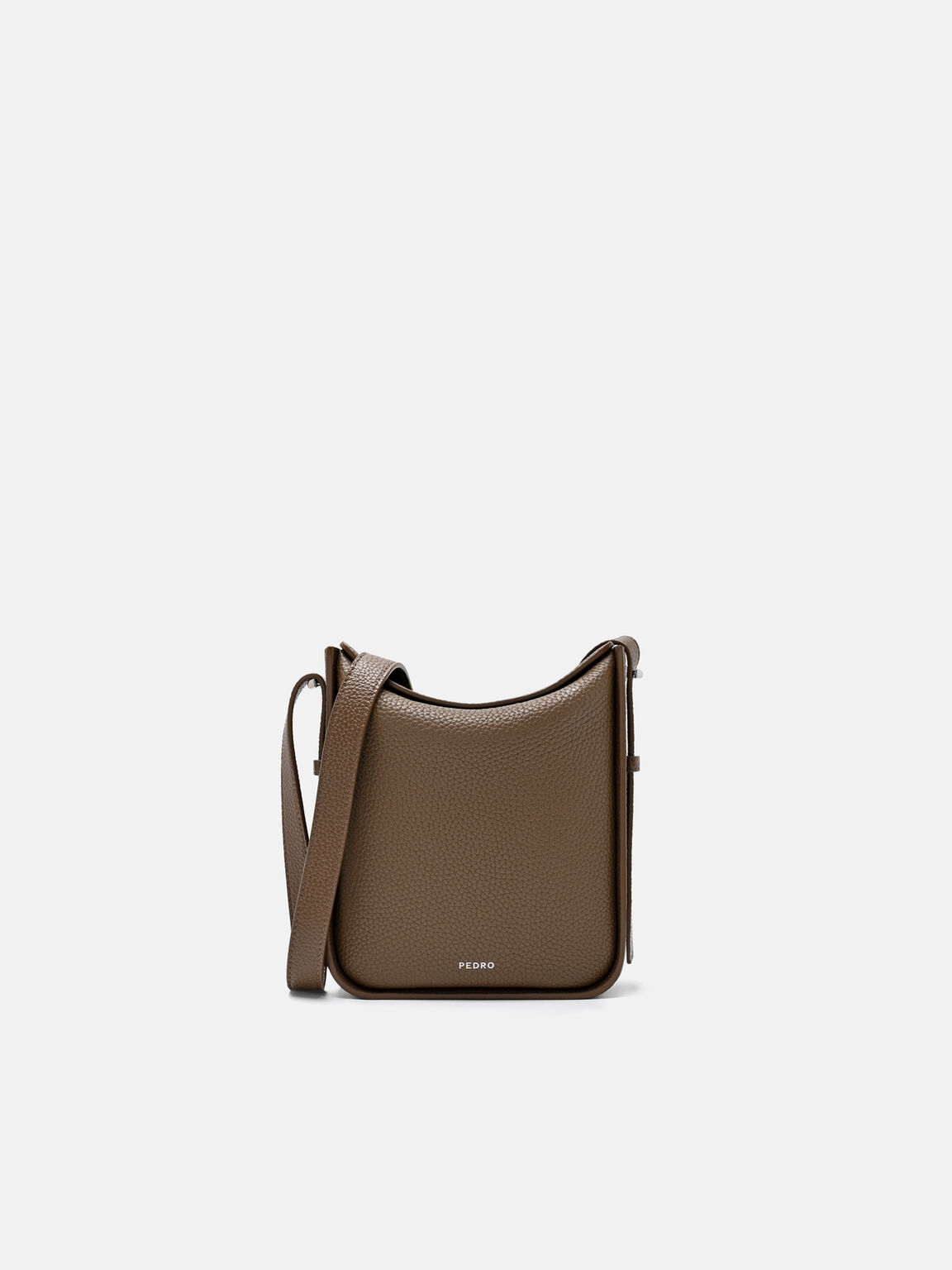 Demi Pouch, Dark Taupe Tumble