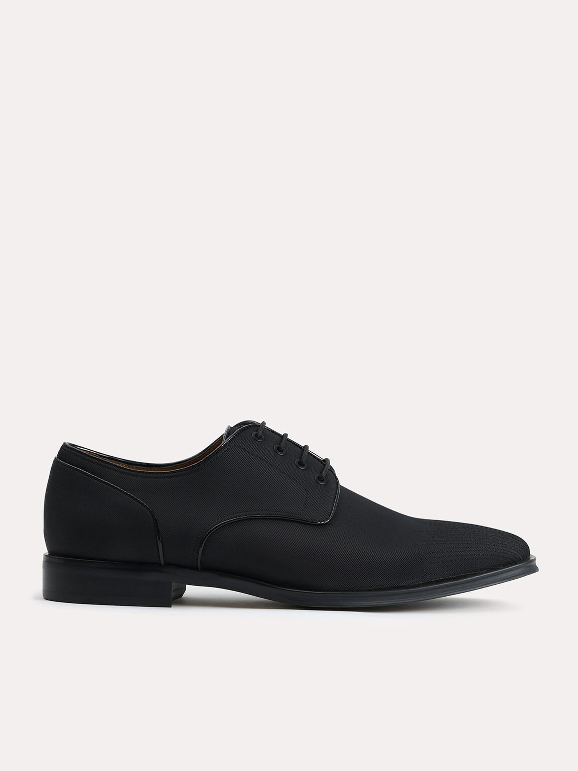 Nylon Derby Shoes, Black, hi-res