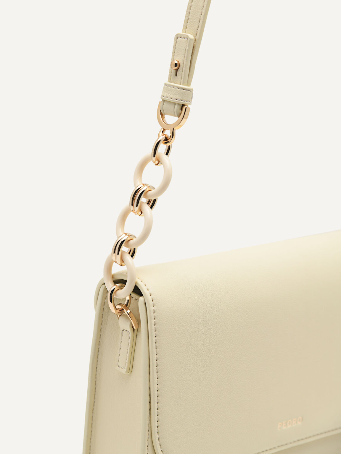 PEDRO Shoes Pedro Shoes Shoulder Bag with Pearl Closure - Yellow 66.00