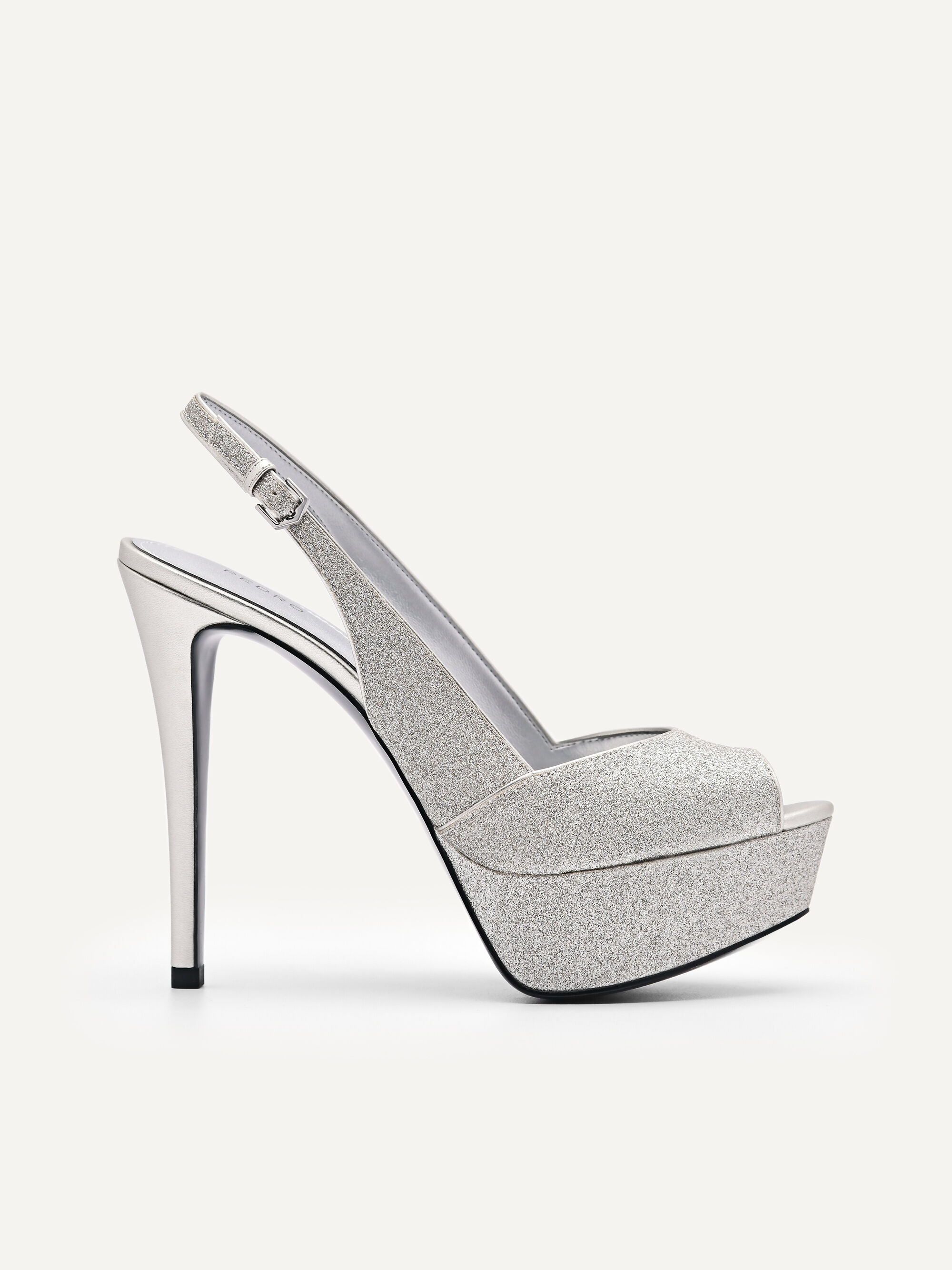 Wide Fit Glitter Barely There Heel | boohoo NZ