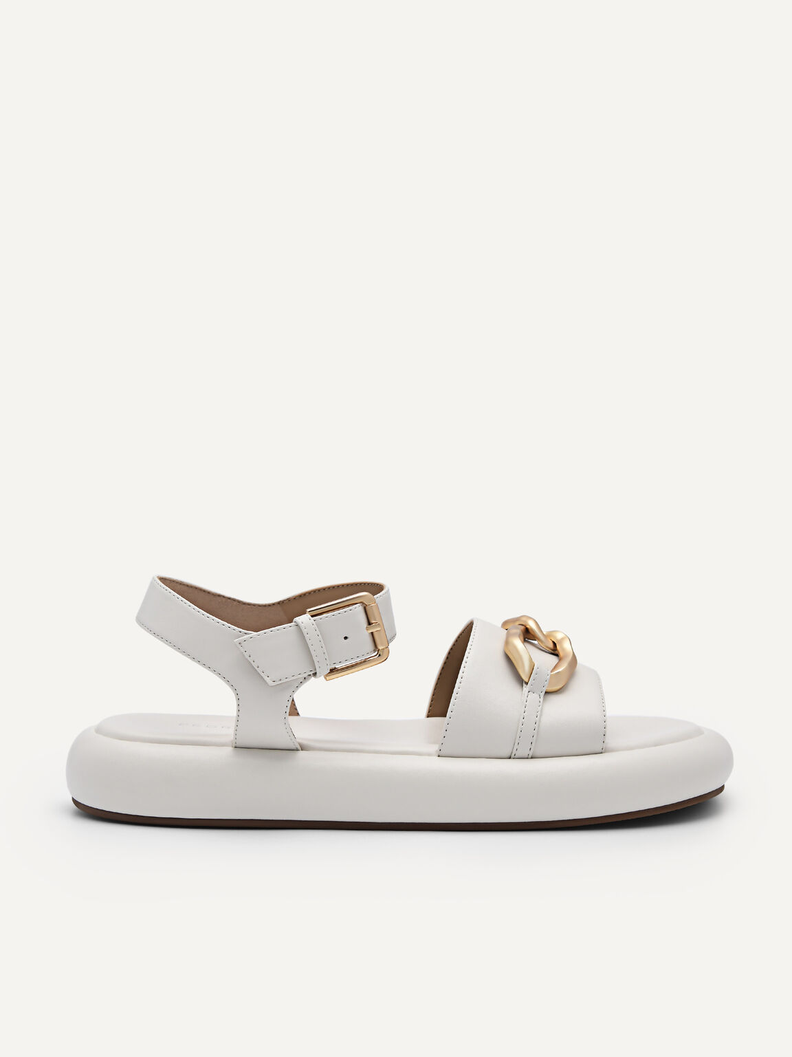 Amy Ankle Strap Sandals, White