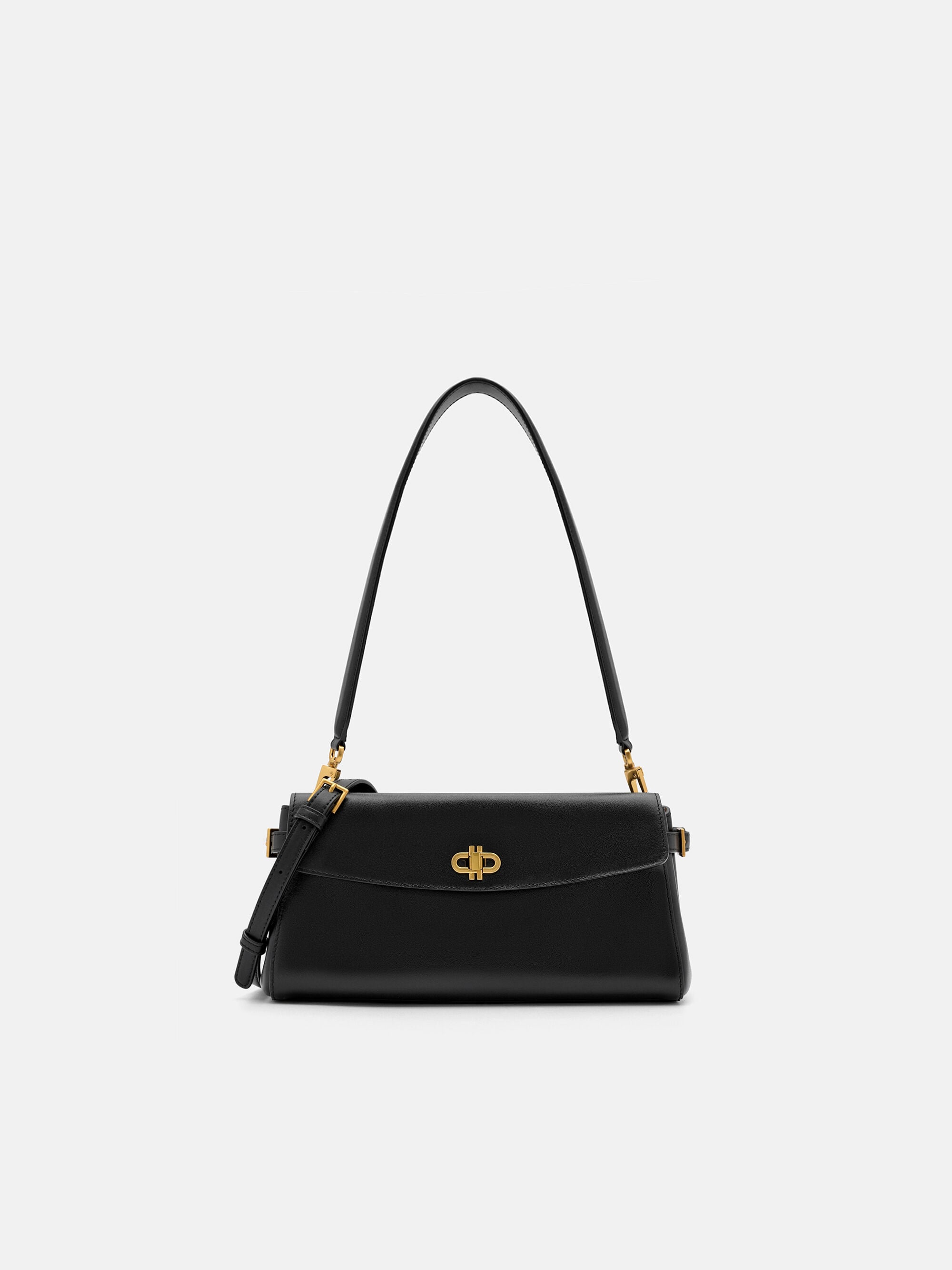 Black Emory Leather Shoulder Bag - PEDRO SG