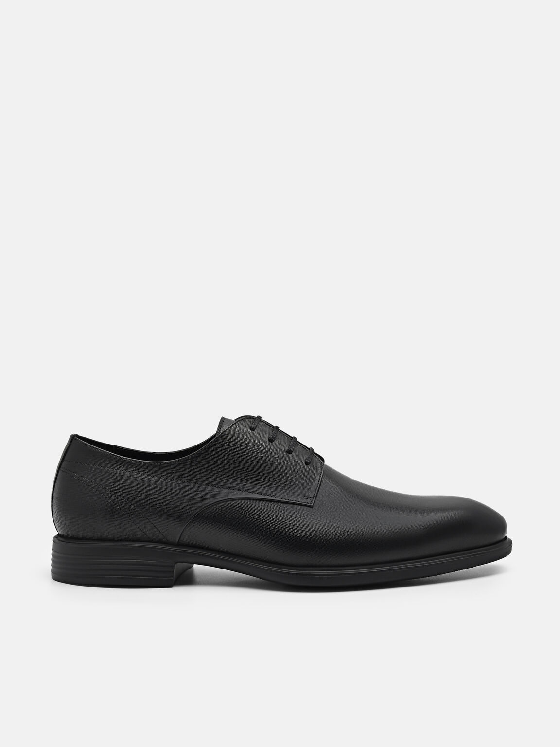 Black Altitude Lightweight Leather Derby Shoes - PEDRO SG