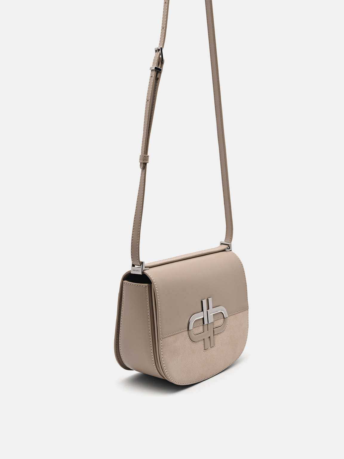 PEDRO Icon Leather Shoulder Bag, Taupe