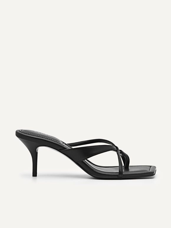 Dessau Heeled Sandals, Black