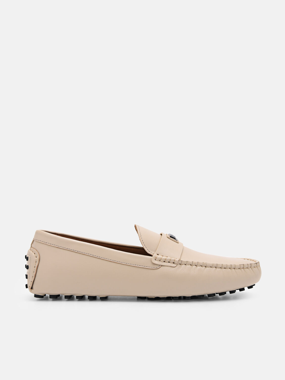 Dillon Leather Moccasins, Taupe