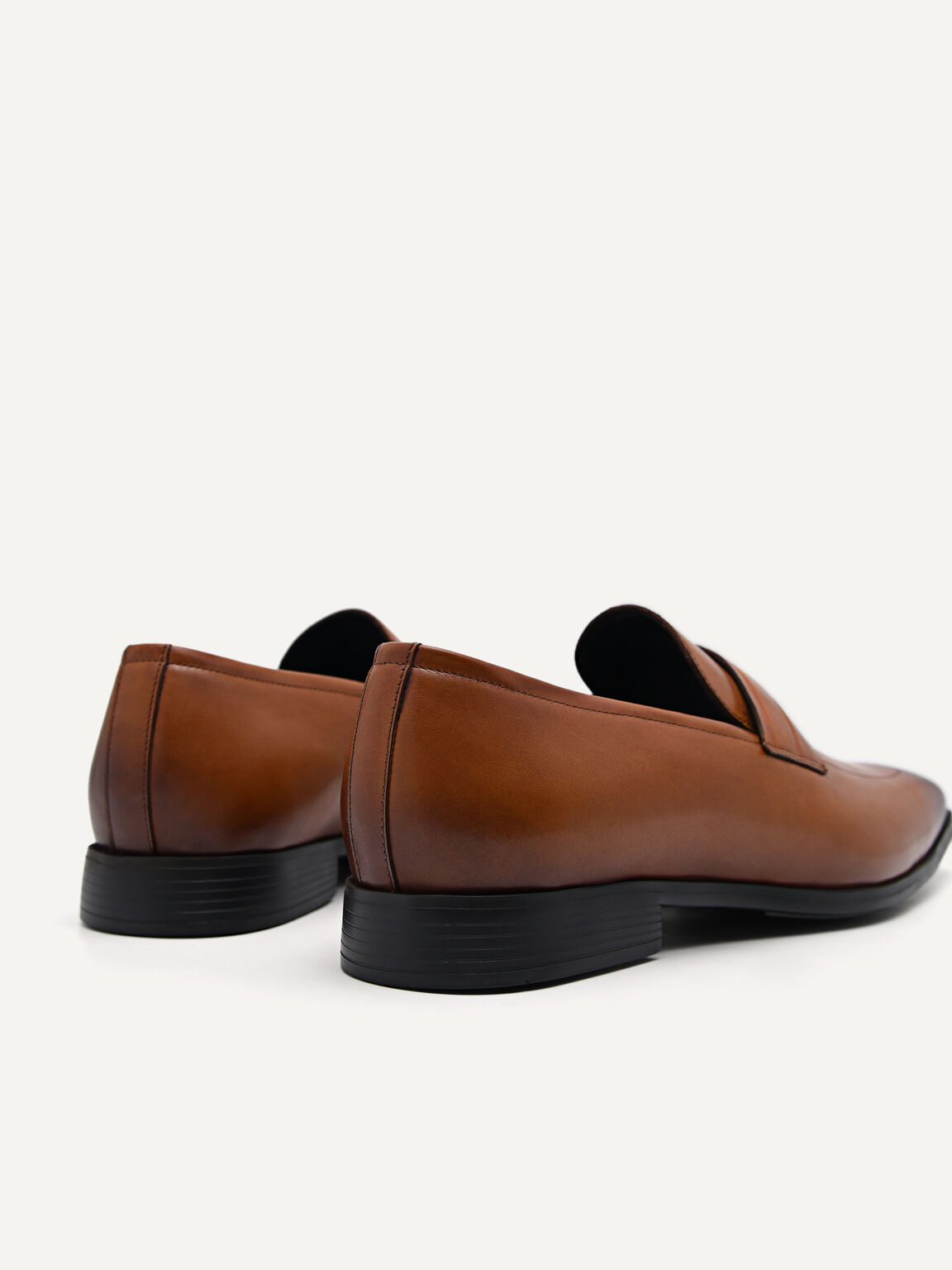 Altitude Lightweight Leather Loafers, Camel