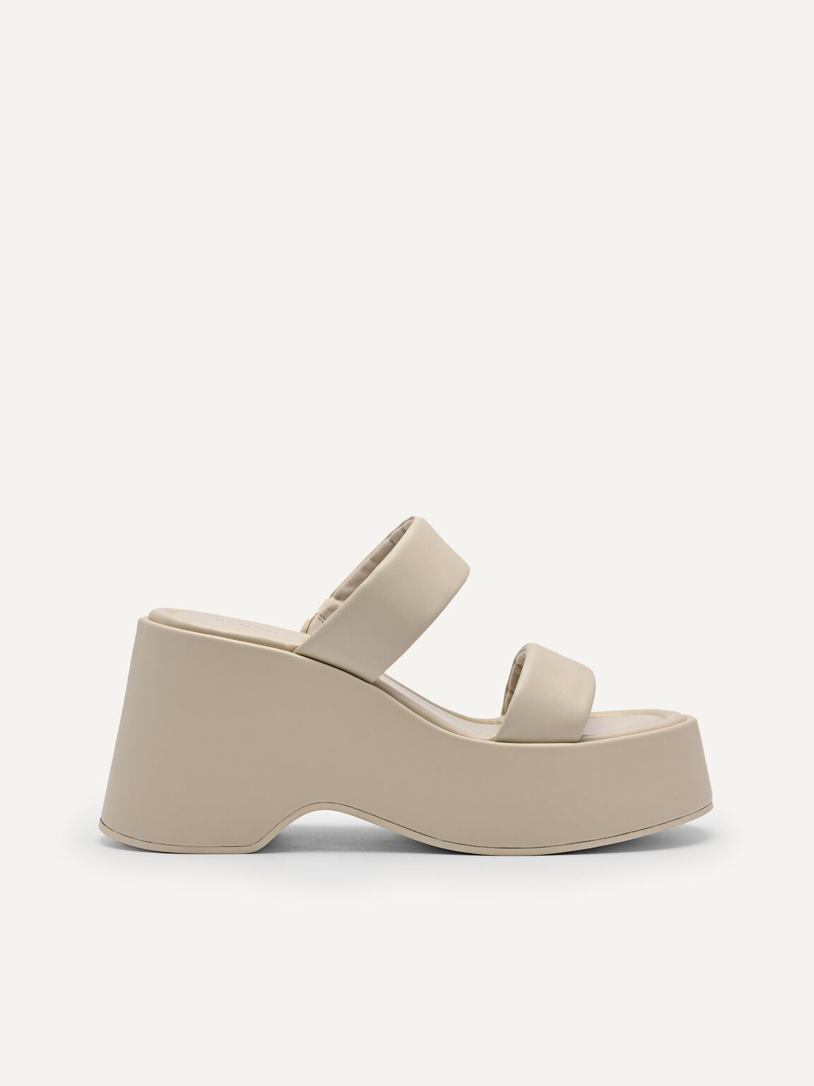 Bianca Wedge Sandals, Beige