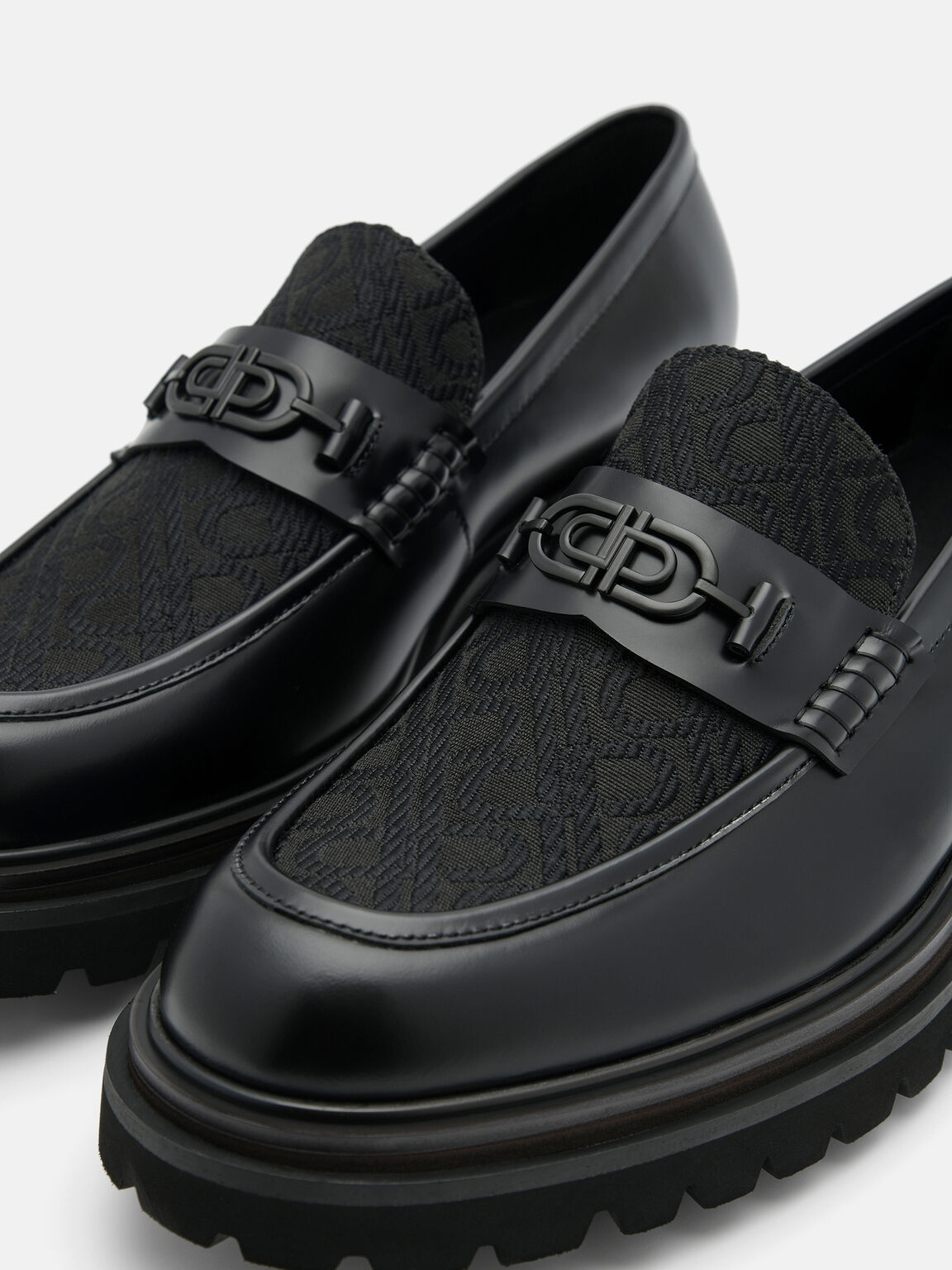Black PEDRO Icon Leather Loafers - PEDRO SG