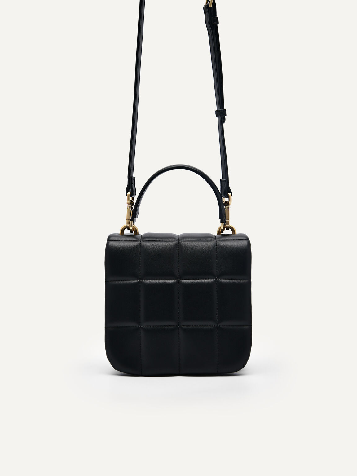 Mini Quilted Shoulder Bag, Black