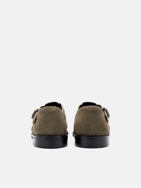 Brent Suede Sandals, Olive