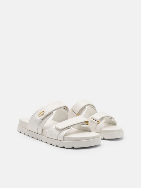 Sanni Slide Sandals, Chalk