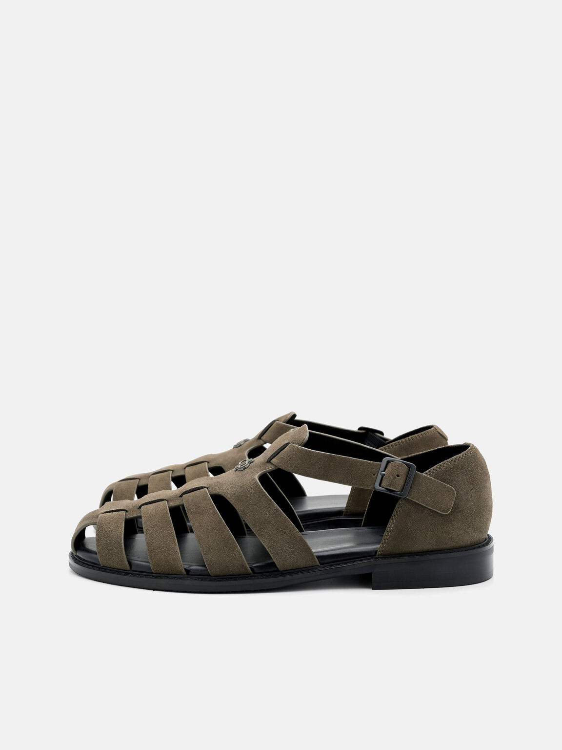 Brent Suede Sandals, Olive