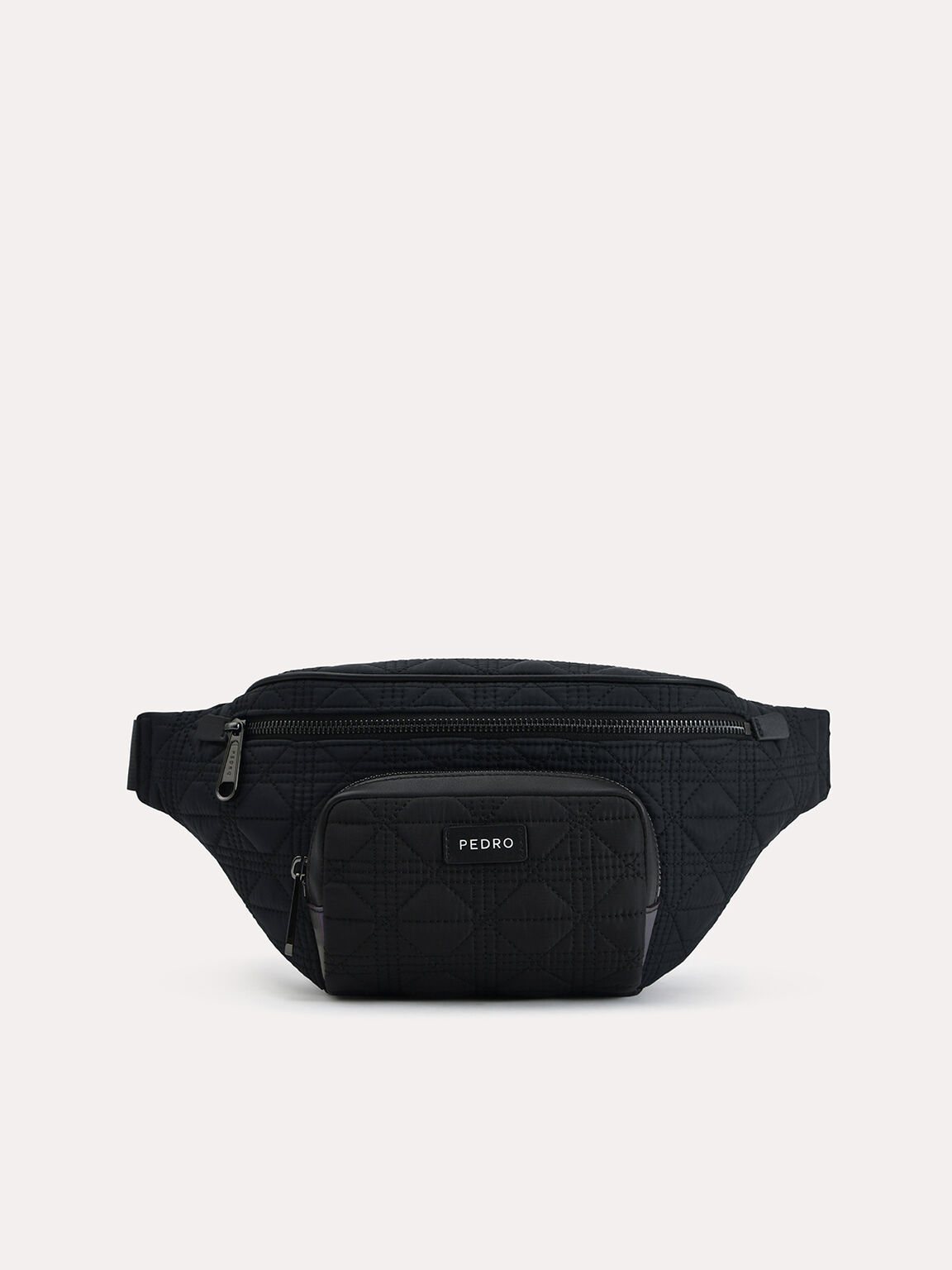 Quilted Sling Pouch, Black