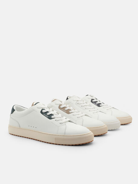 Spencer Leather Sneakers, Dark Green