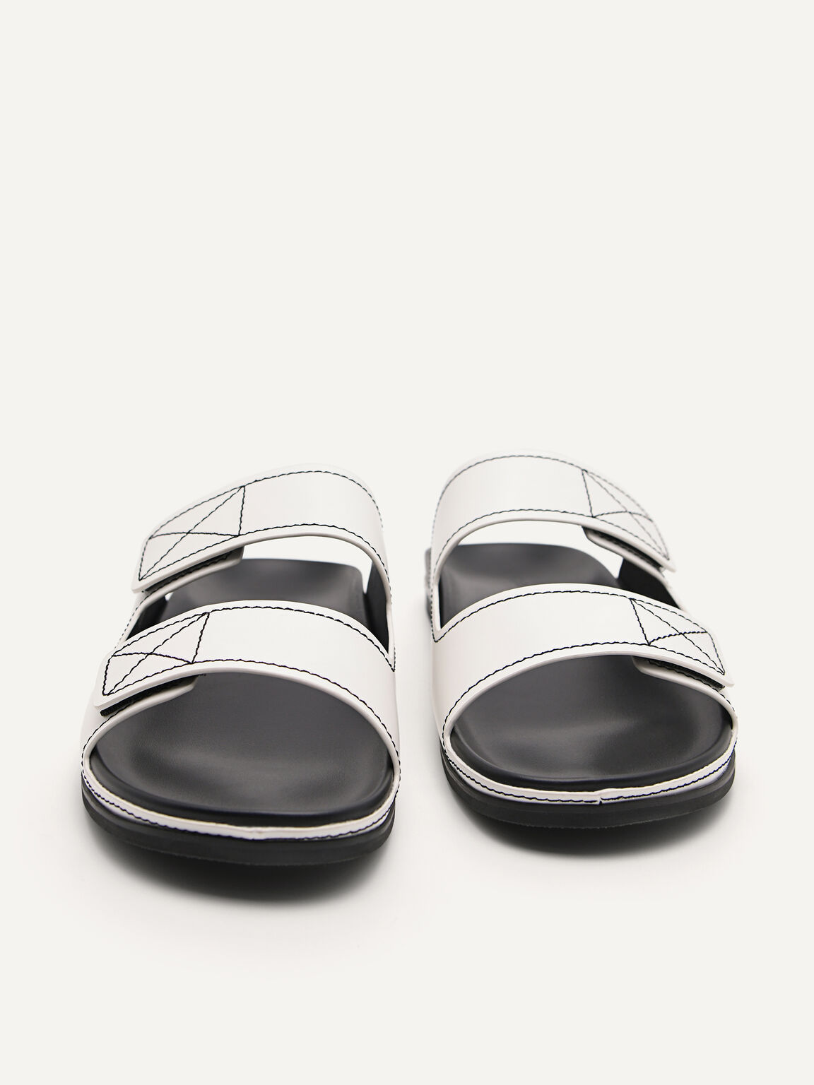 Slide Sandals, White