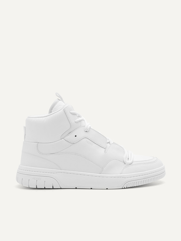 High Top Court Sneaker, White