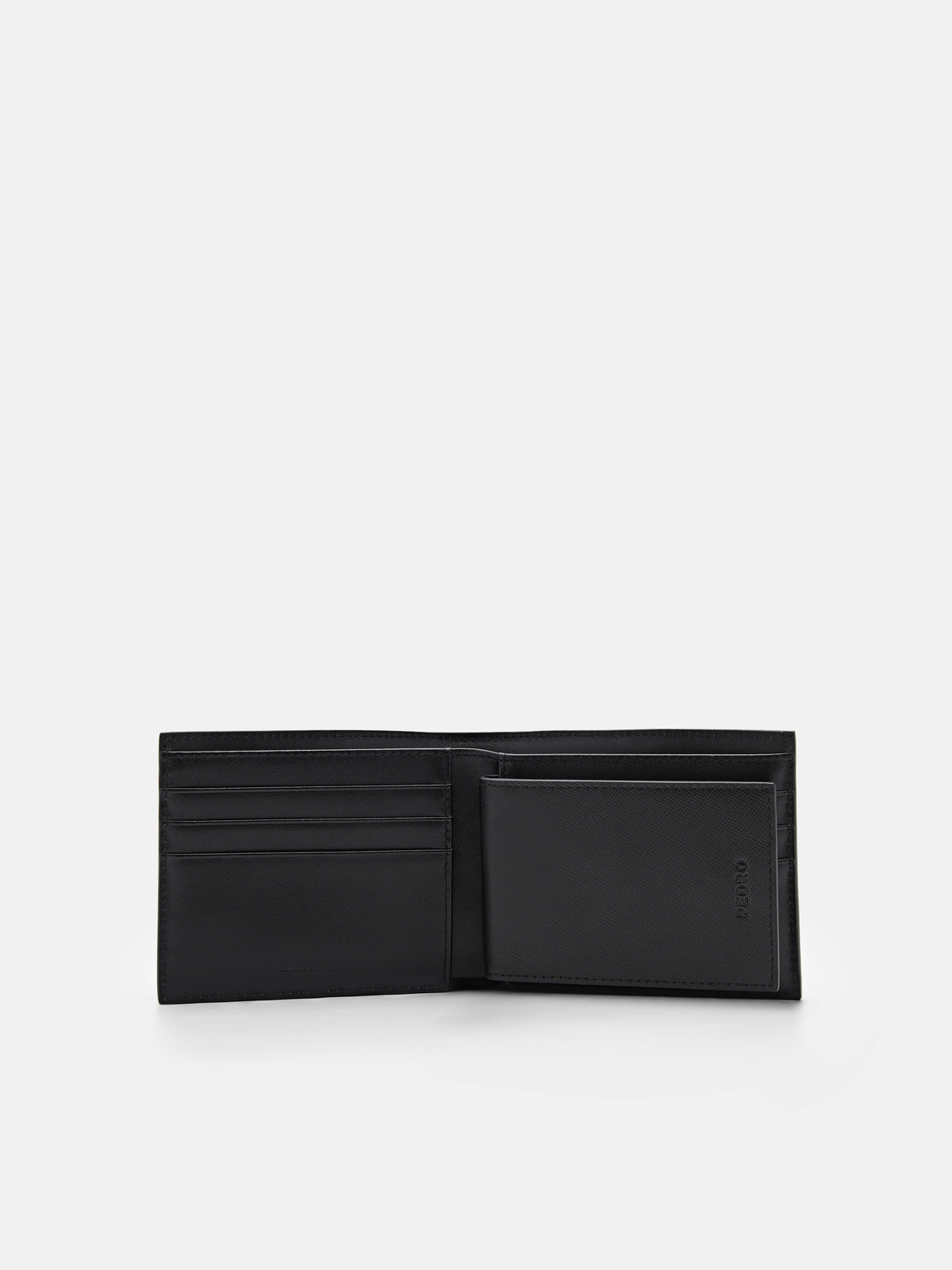 Leather Bi-Fold Insert Wallet, Black