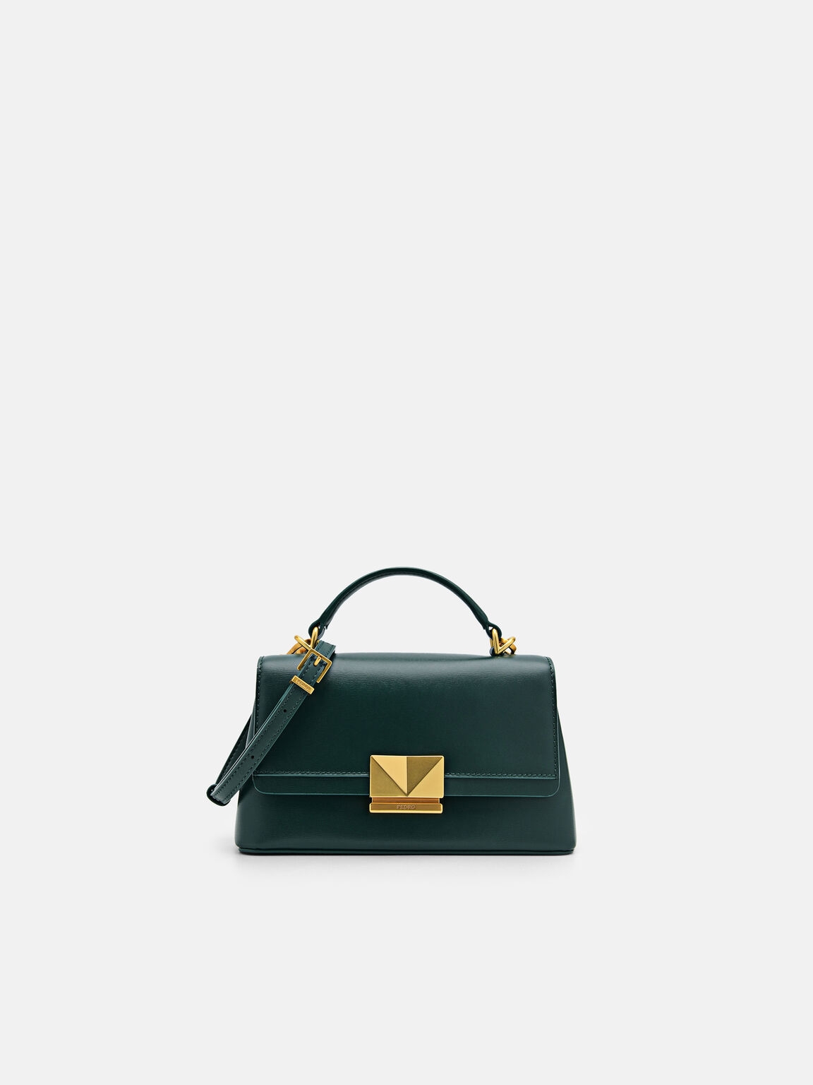 PEDRO Studio Pixel Leather Mini Shoulder Bag - Dark Green