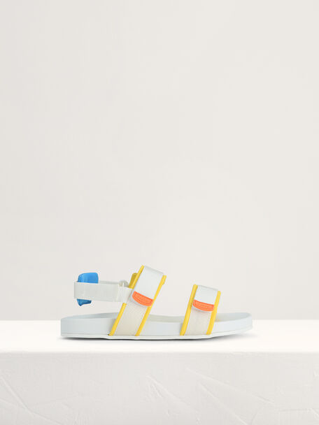 Colour-Block Sandals, Multi