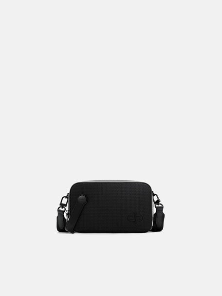 Leather Sling Bag, Black