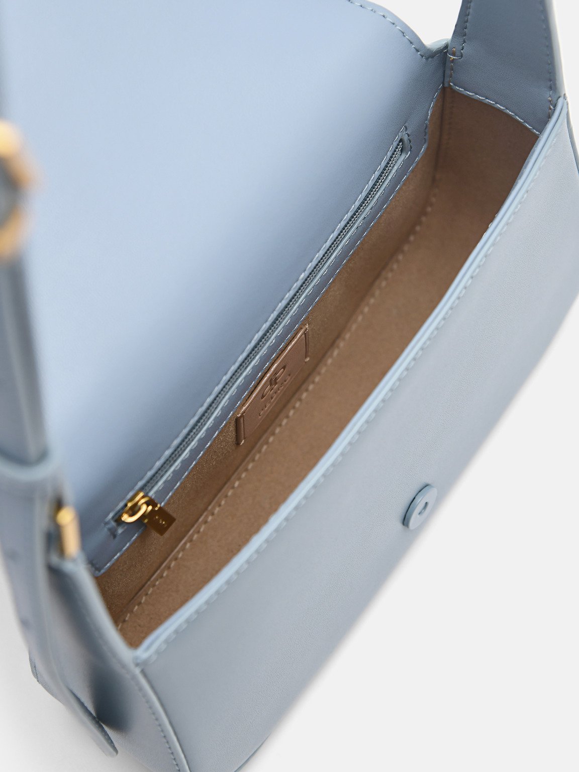 PEDRO Icon Leather Shoulder Bag, Slate Blue