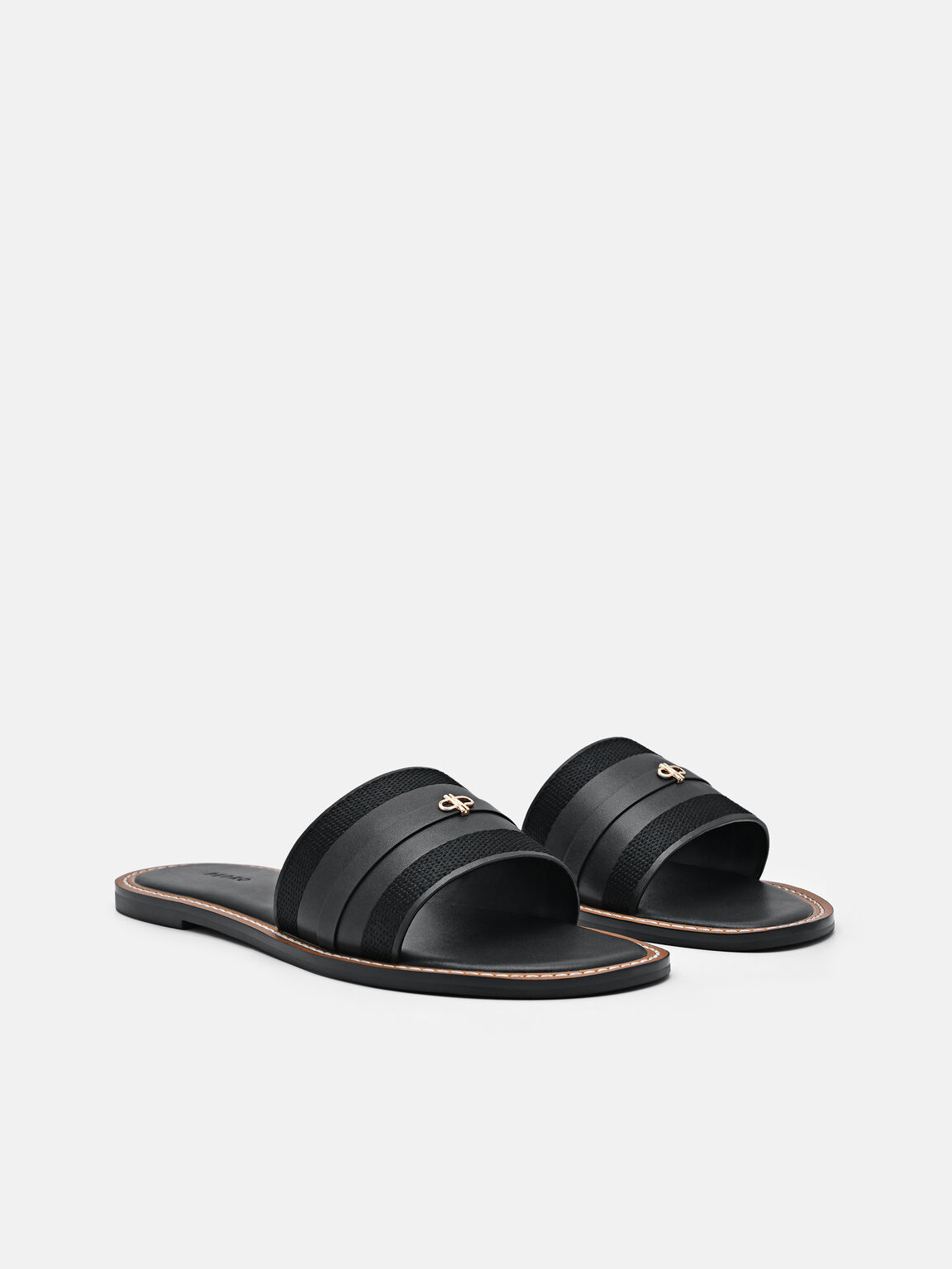 Slide Sandals, Black