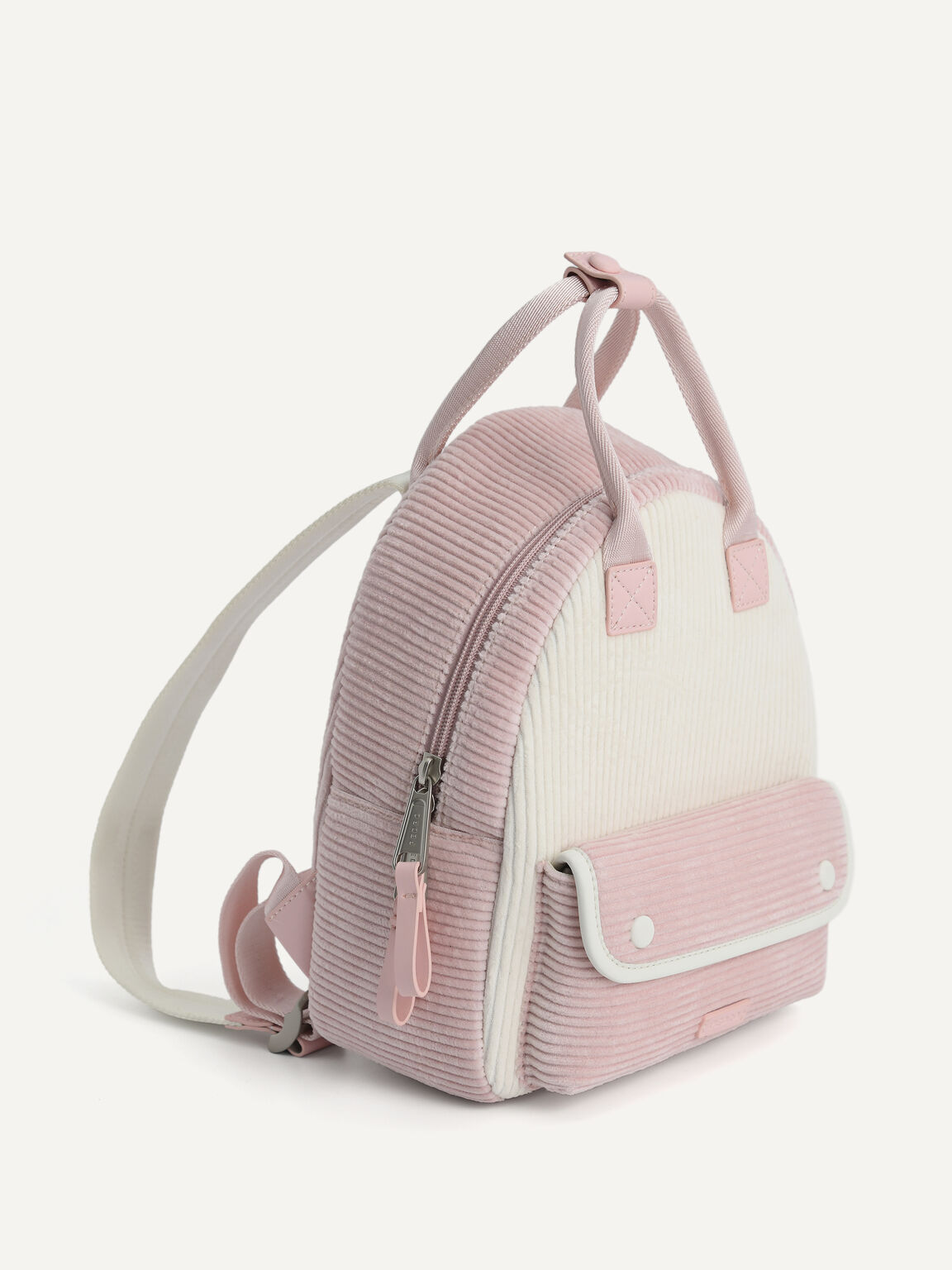 Corduroy Backpack, Light Pink, hi-res