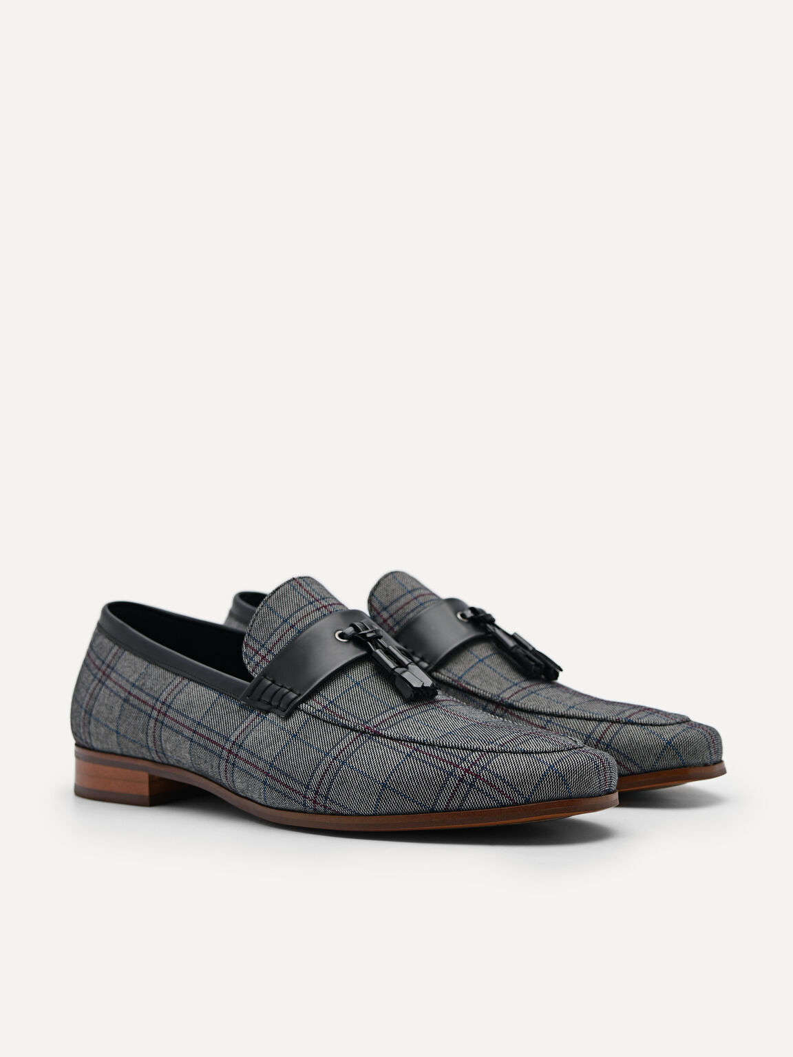 Penny Loafers with Tassels, Grey