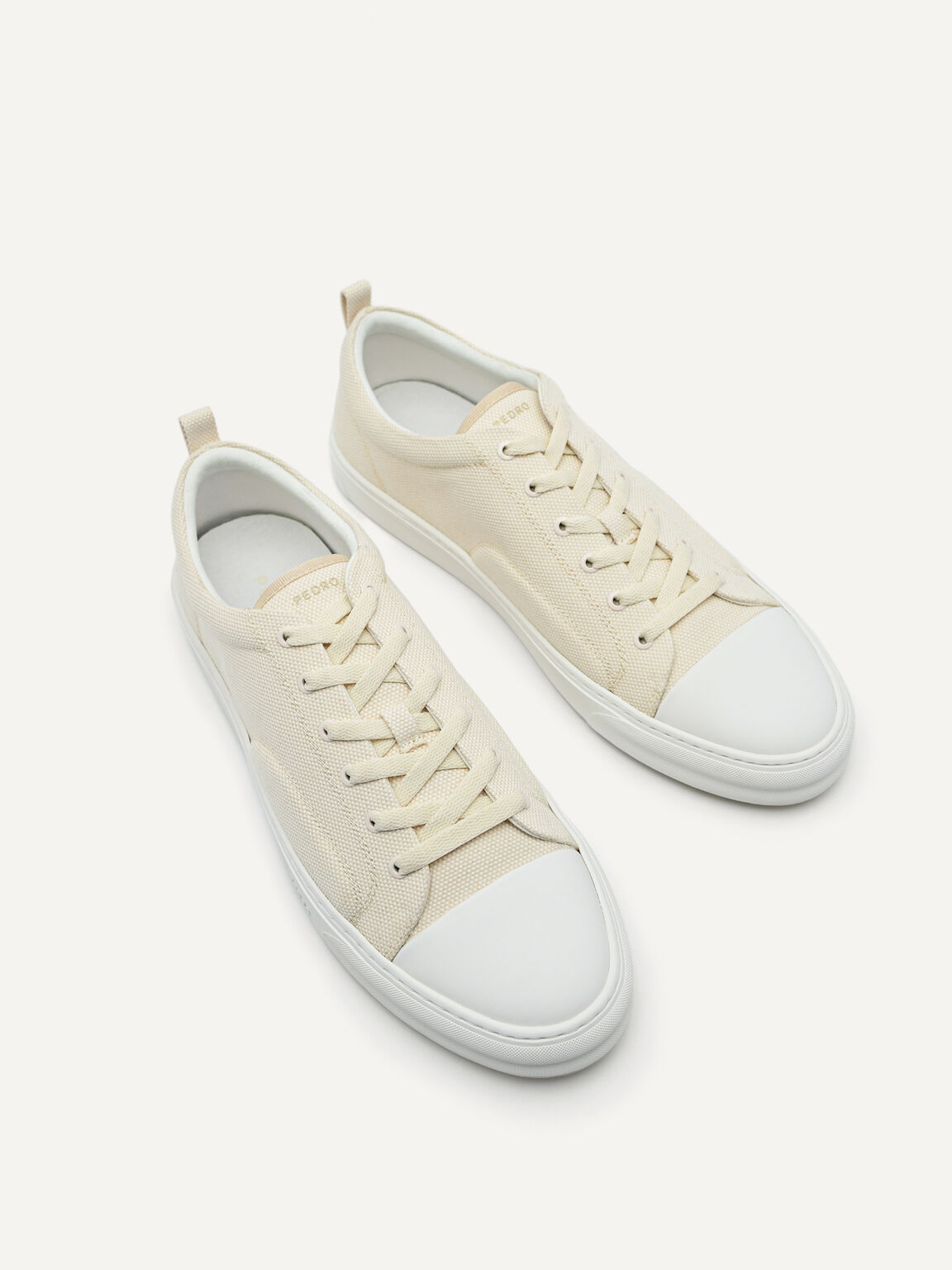 Lace-Up Sneakers, Beige