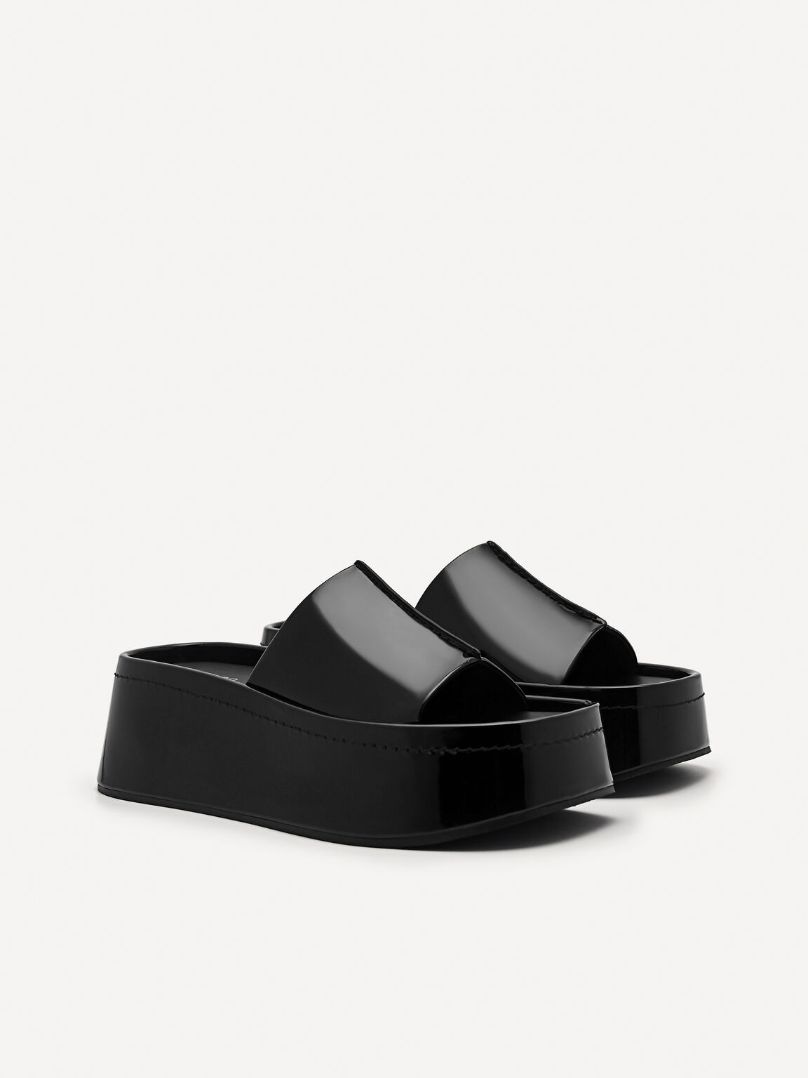 Carmen Platform Sandals, Black